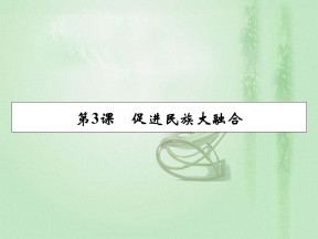 2019-2020学年人教版选修1 第3单元 第3课促进民族大融合 课件（20张）