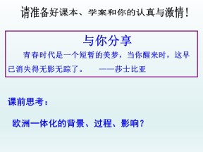 2019-2020学年岳麓版必修2：第24课 欧洲的经济区域一体化【课件】（26张）