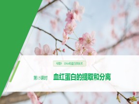 2019-2020学年 人教版 选修1血红蛋白的提取和分离 课件  （40张）