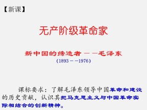 2019-2020学年人民版选修4 新中国的缔造者—毛泽东[课件]（30张）