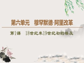 2019-2020学年人教版选修1 第6单元 第1课　18世纪末19世纪初的埃及 （课件）（35张）