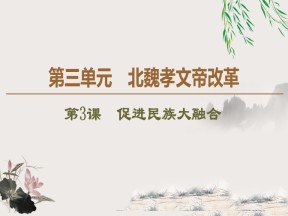 2019-2020学年人教版选修1 第3单元 第3课　促进民族大融合 （课件）（38张）