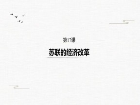 2019-2020学年岳麓版必修二：第17课 苏联的经济改革【课件】（31张）