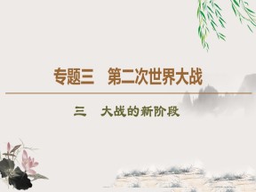 2019-2020学年人民版选修3 专题3 3 大战的新阶段 （课件）（42张）