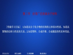 2019-2020学年人教版选修5 第五章第二节　应用广泛的高分子材料 课件（35张）