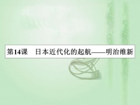 2019-2020学年岳麓版选修1 第14课 日本近代化的起航——明治维新 课件（45张）