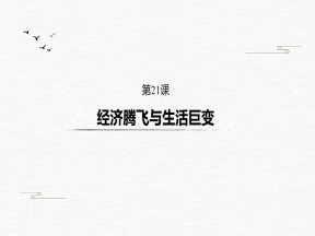 2019-2020学年岳麓版必修二：第21课 经济腾飞与生活巨变【课件】（37张）