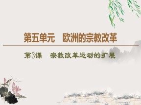 2019-2020学年人教版选修1 第5单元 第3课　宗教改革运动的扩展 （课件）（45张）