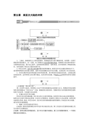 2019-2020学年人教版选修三 5.5南亚次大陆的冲突 作业