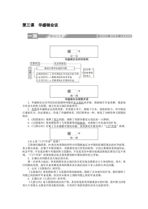 2019-2020学年人教版选修三 2.3华盛顿会议 作业