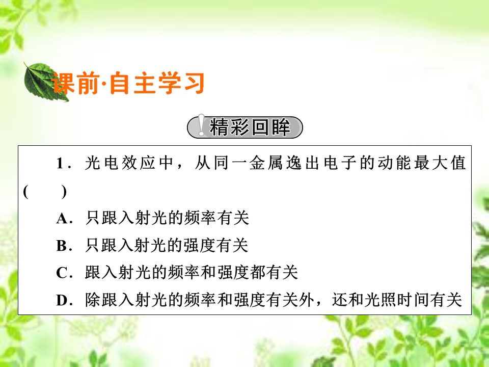 2019-2020学年粤教版选修3-5 第2章 第2节 光子 课件（29张）第2页