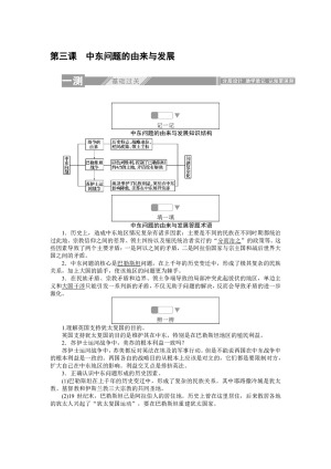 2019-2020学年人教版选修三 5.3中东问题的由来与发展 作业