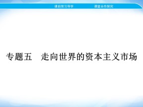 2019-2020学年人民版必修2 专题五 一　开辟文明交往的航线 课件（19张）