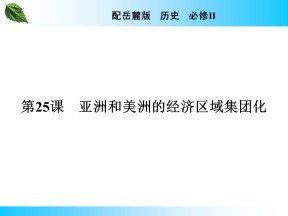 2019-2020学年岳麓版必修2 第25课　亚洲和美洲的经济区域集团化 课件（24张）