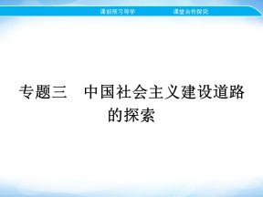 2019-2020学年人民版必修2 专题三 一　社会主义建设在探索中曲折发展 课件（25张）