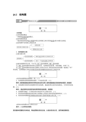 2019-2020学年人教A版选修1-2 4.2结构图 作业
