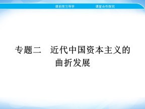 2019-2020学年人民版必修2 专题二 一　近代中国民族工业的兴起 课件（23张）