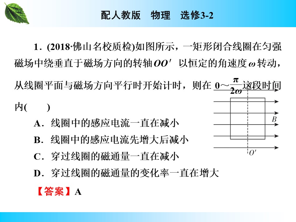 2019-2020学年人教版3-2 第5章 2 描述交变电流的物理量 课件（33张）第3页