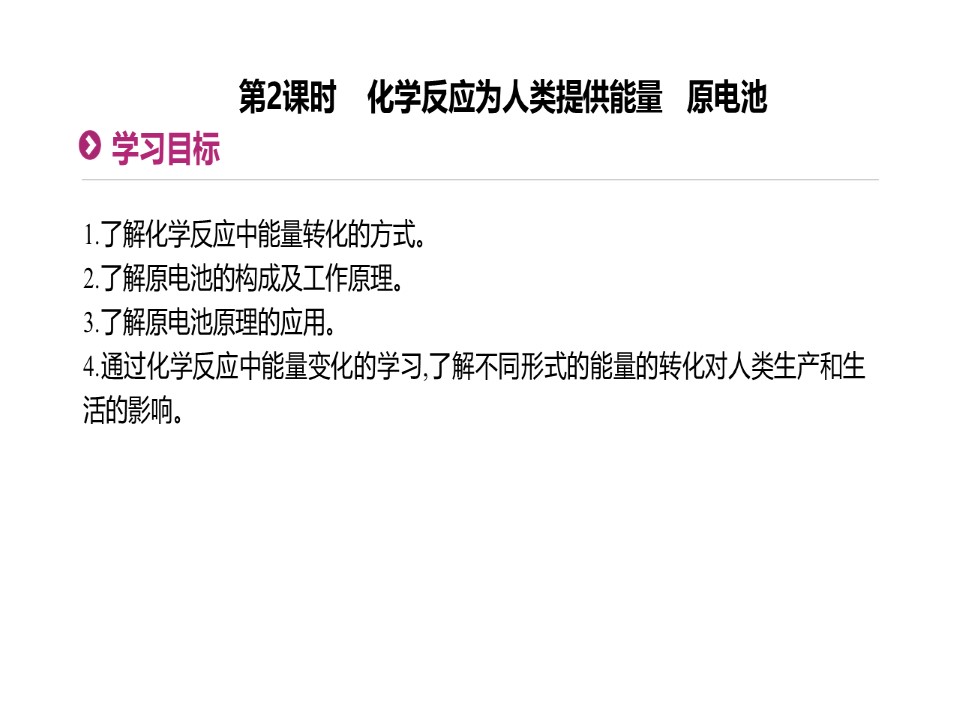 2019-2020学年鲁科版必修2第2章第3节化学反应的利用第2课时课件（36张）第1页