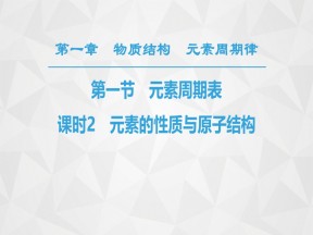 2019-2020学年人教版必修2第1章第1节元素周期表第2课时课件（52张）