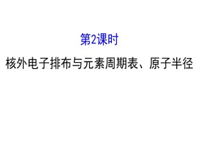 2019-2020学年鲁科版选修3：1.2.2 核外电子排布与元素周期表、原子半径课件（59张）