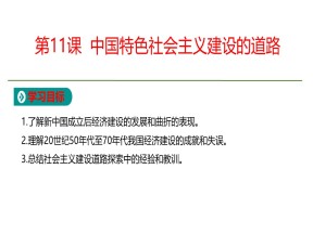 2019-2020学年人教版必修2  第4单元第11课  中国特色社会主义建设的道路 课件（18张）