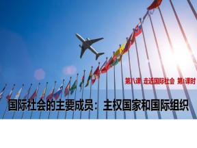 2019-2020学年人教版政治必修二课件： 国际社会的主要成员：主权国家和国际组织