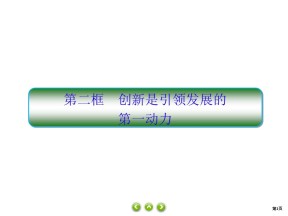 2019-2020学年高中人教A版政治必修四课件：10课2　创新是引领发展的第一动力课件（29张）