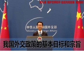 2019-2020学年人教版政治必修二课件：我国外交政策的基本目标和宗旨
