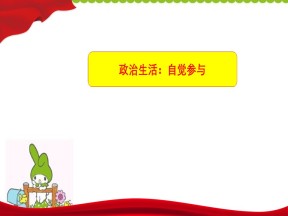 2019-2020学年人教版政治必修二：1.3 政治生活：自觉参与 课件