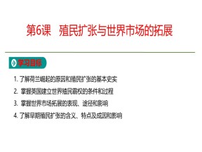 2019-2020学年人教版必修2  第2单元第6课  殖民扩张与世界市场的拓展 课件（21张）