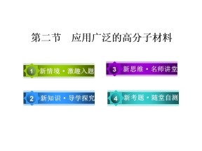 2019-2020学年人教版选修5 第五章第二节　应用广泛的高分子材料 课件（70张）