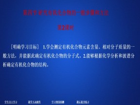 2019-2020学年人教版选修5 第一章第四节 研究有机化合物的一般步骤和方法（第2课时） 课件（47张）