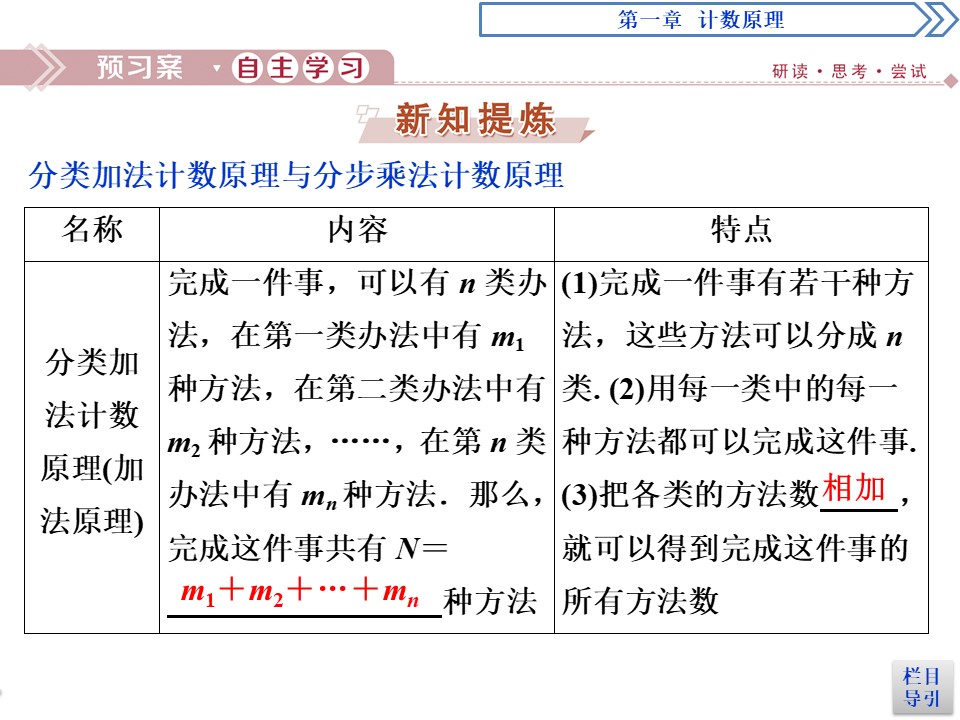 2019-2020学年北师大版选修2-3 第1章第1节第1课时　分类加法计数原理和分步乘法计数原理 课件（35张）第3页