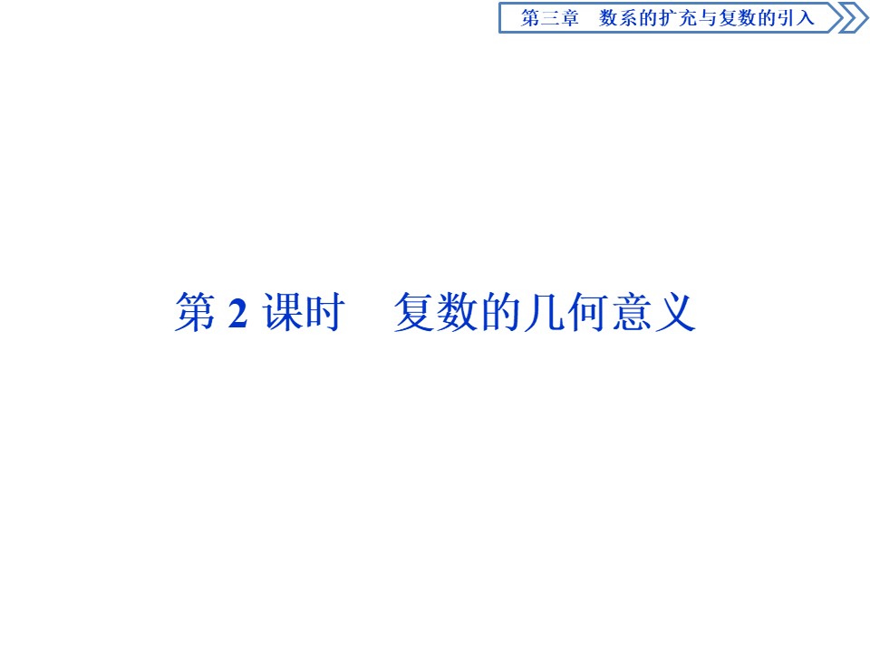 2019-2020学年人教B版选修1-2 3.1.1-3.1.2 第2课时 复数的几何意义 课件（28张）第1页