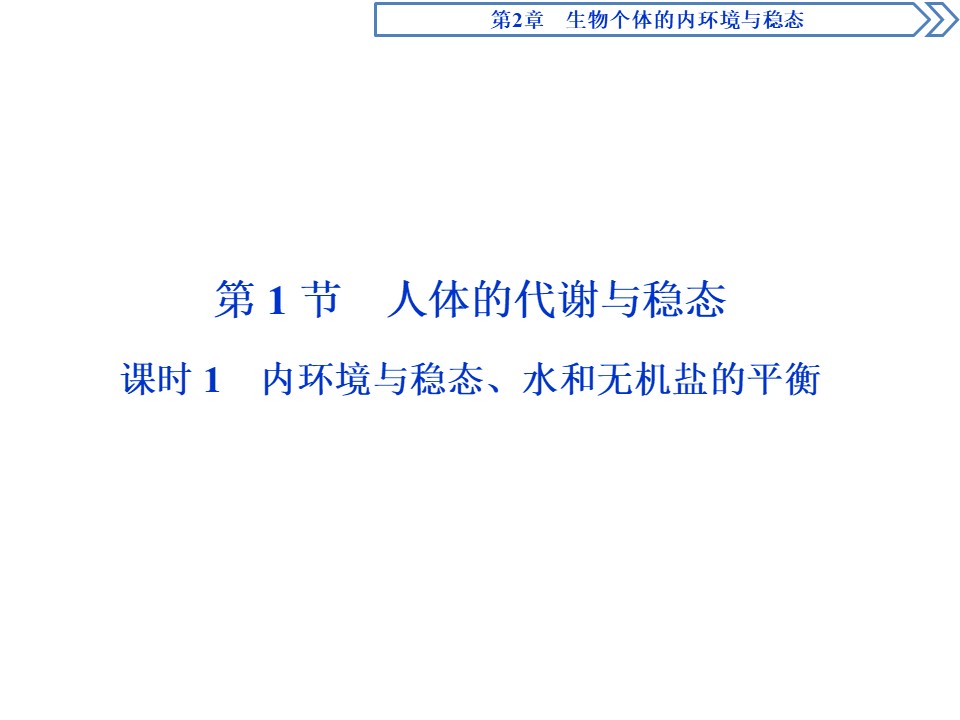 2019-2020学年北师大版必修3 第2章 第1节 课时1　内环境与稳态、水和无机盐的平衡 课件（59张）第2页