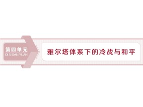 2019-2020学年人教版选修3 第四单元 第1课　两极格局的形成 课件（30张）
