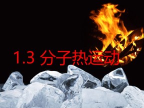 2019-2020学年度教科版选修3-3 1.3分子的热运动 课件(4)(31张)