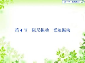 2019-2020学年教科版选修3-4 第一章第4节　阻尼振动　受迫振动 课件（28张）