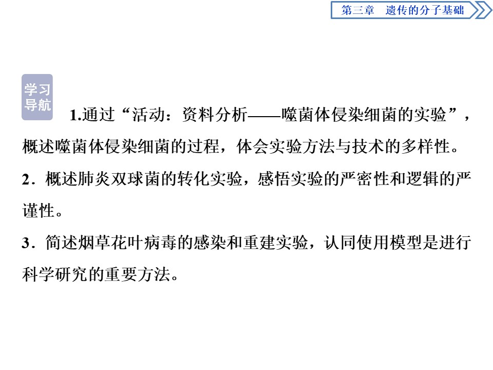 2019-2020学年 浙科版 必修2核酸是遗传物质的证据  课件  （54张）第3页
