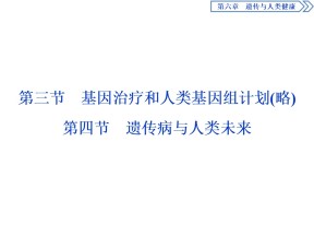 2019-2020学年 浙科版 必修2基因治疗和人类基因组计划（略）、遗传病与人类未来  课件  （15张）