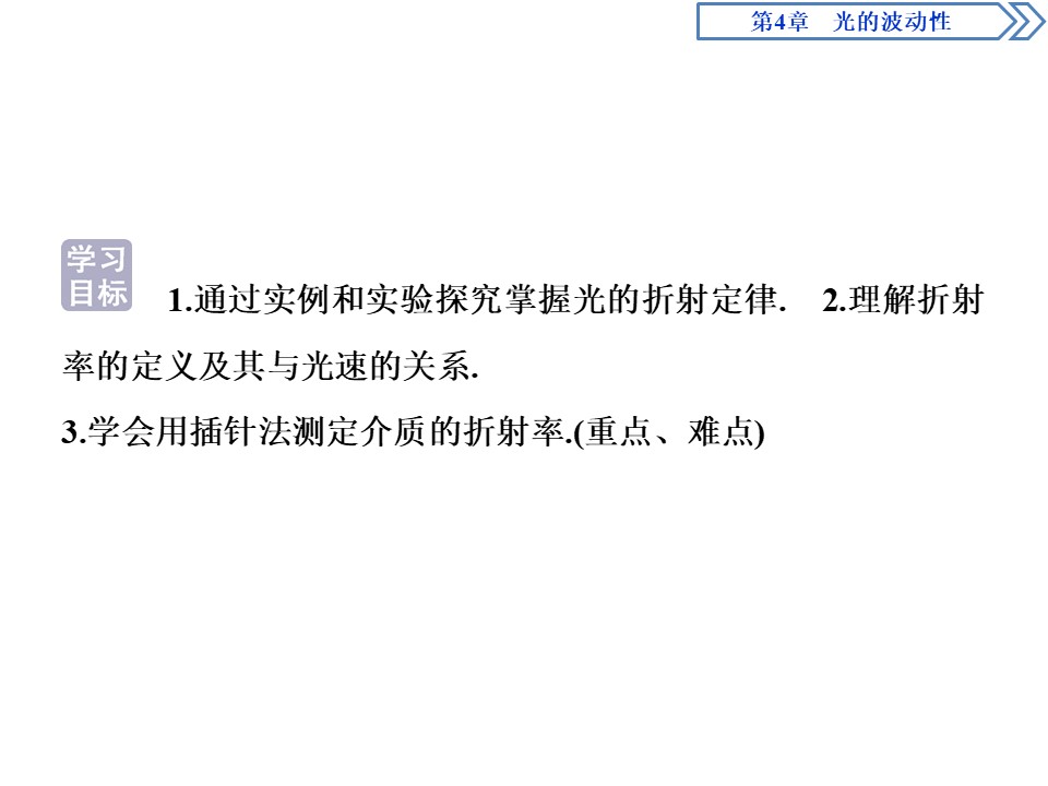2019-2020学年沪科版选修3-4 4.5　光的折射 课件（41张）第2页