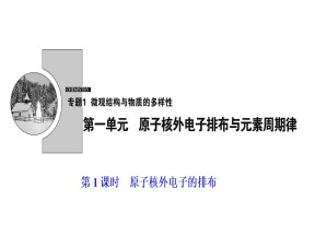 2019-2020学年苏教版必修2 专题1第一单元 原子核外电子排布与元素周期律（第1课时） 课件（30张）