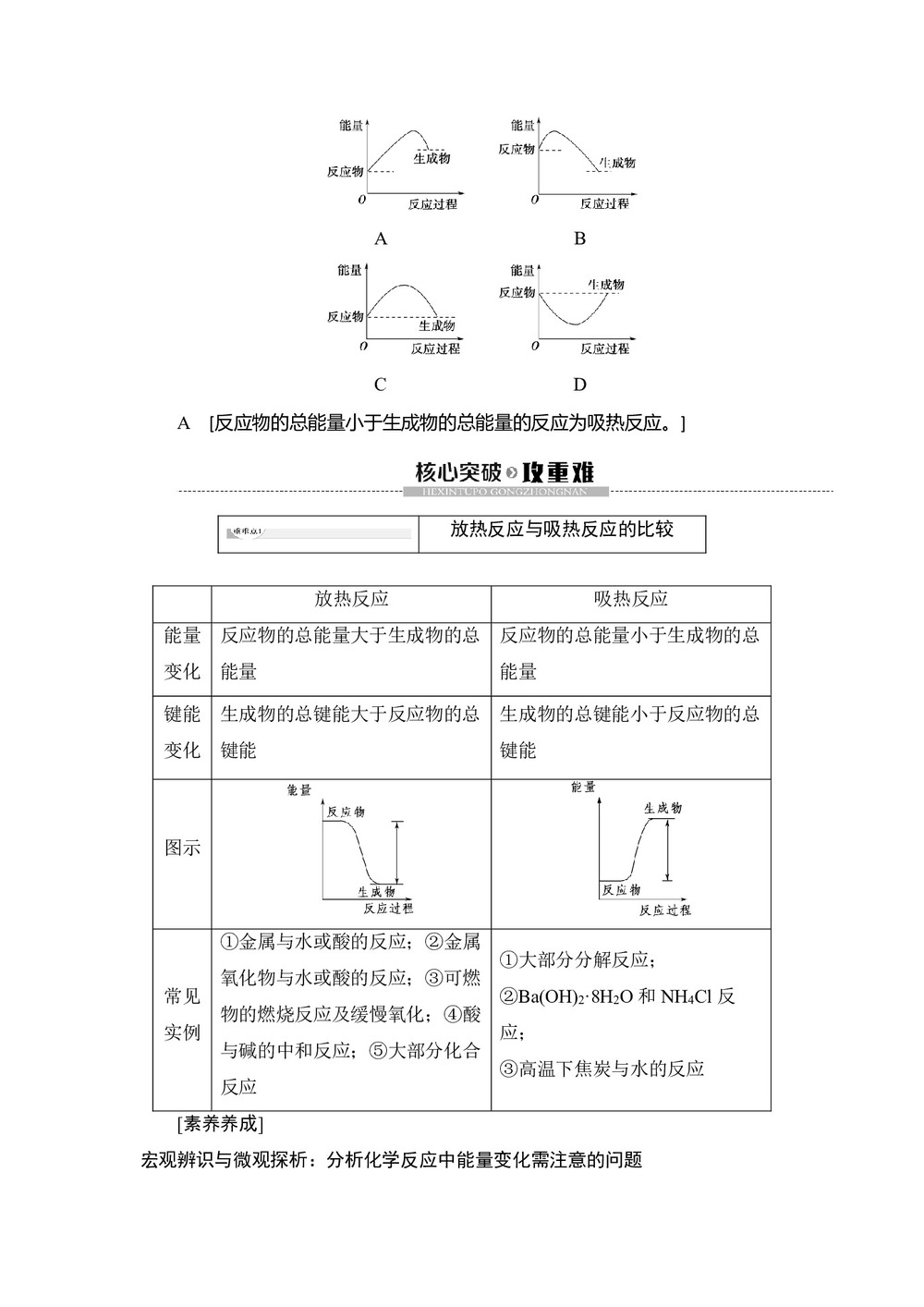 2019-2020学年鲁科版必修2第2章 第1节第2课时化学键与化学反应中的能量变化学案第3页