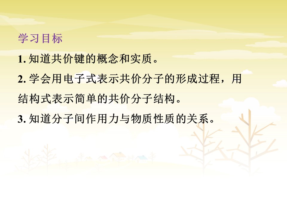 2019-2020学年苏教版必修2  1.2.2 共价键　分子间作用力 课件（33张）第2页