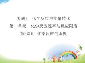 2019-2020学年苏教版必修2 2.1.2 化学反应的限度 课件（28张）