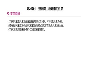 2019-2020学年鲁科版必修2第1章第3节元素周期表的应用第2课时课件（28张）