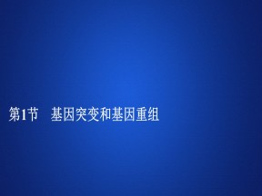 2019-2020学年 人教版 必修2基因突变和基因重组  课件  （51张）