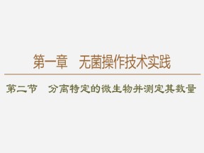 2019-2020学年 苏教版 选修1 分离特定的微生物并测定其数量 课件  （61张）