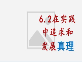2019-2020学年人教版高中政治必修四6.2在实践中追求和发展真理 (共27张PPT)